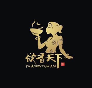 香天下餐饮标志设计